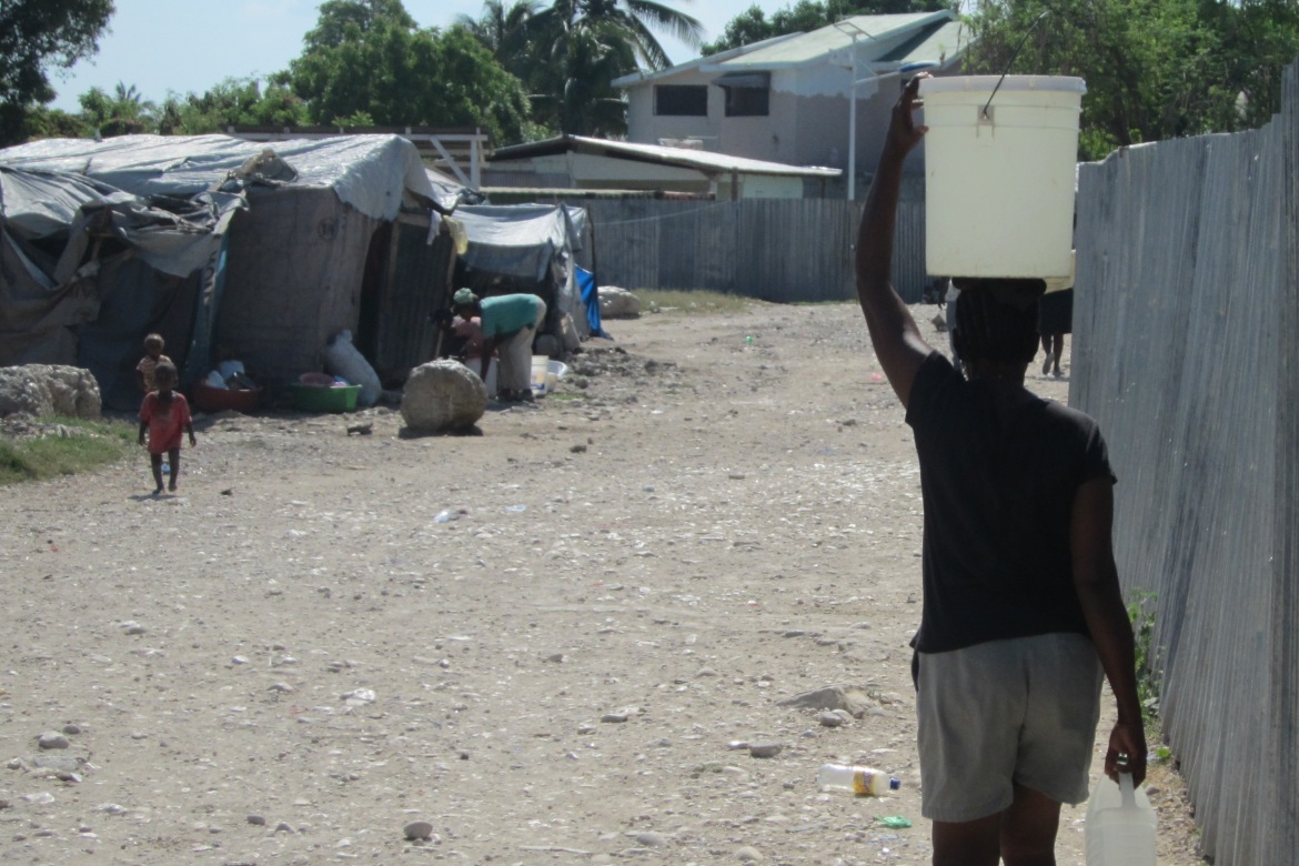 Campo Grace Village, na municipalidade de Carrefour, Port-au-Prince. Abril de 2013.