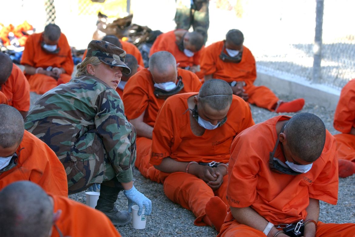 instalação de detenção para os detidos na base naval de Guantánamo. Fevereiro de 2012.
| ©US DoD