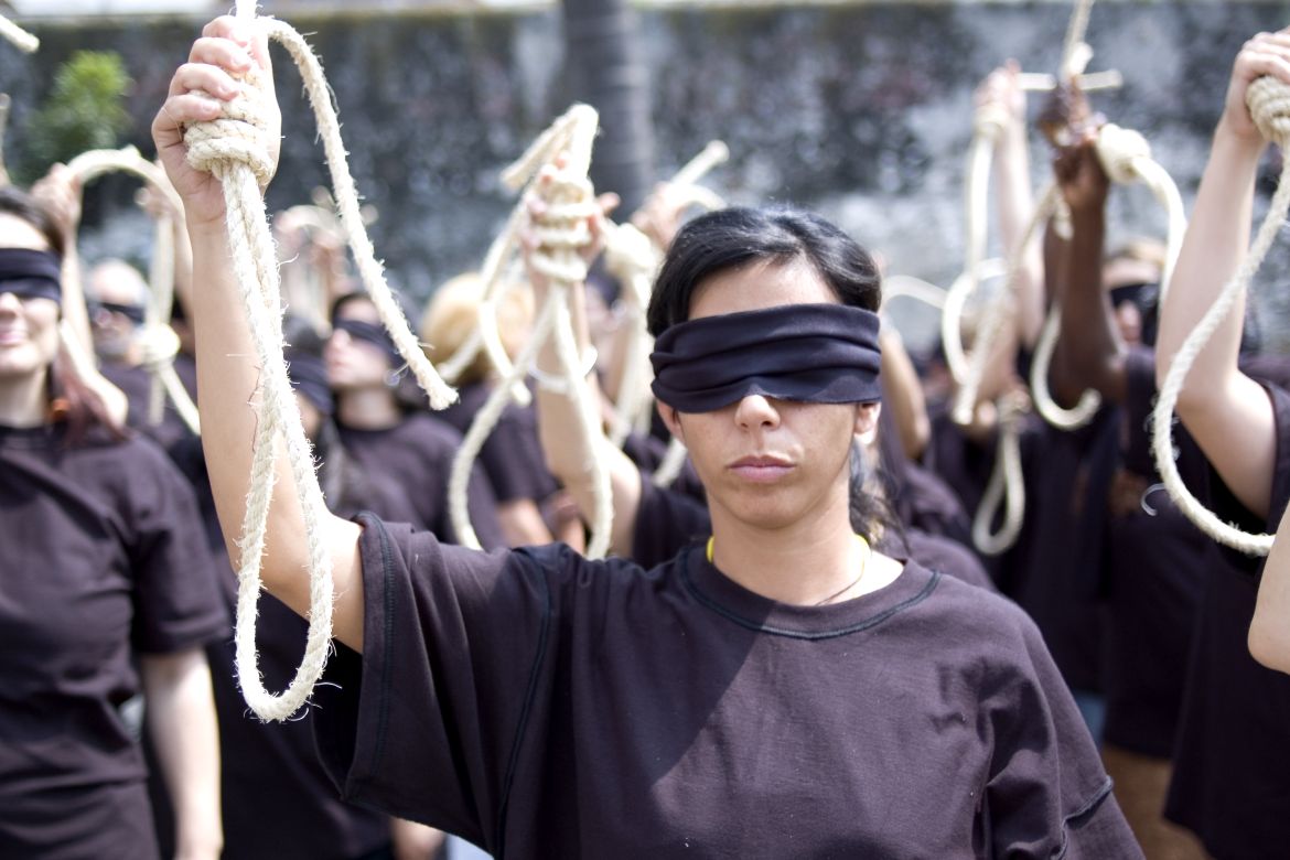 Ação contra a pena de morte, 2007. | ©Amnesty International