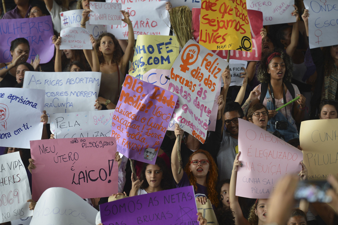 Protesto de mulheres em Brasília, 2013. (Foto: Fabio Rodrigues Pozzebom/ Agência Brasil)