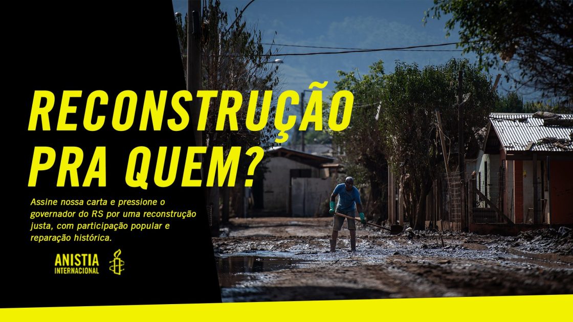 Assine nossa carta e pressione o governador do Rio Grande do Sul por uma reconstrução justa, com participação popular e reparação histórica.